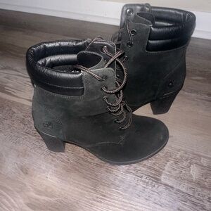 Timberland Women's Dark Green Lace Up Boots